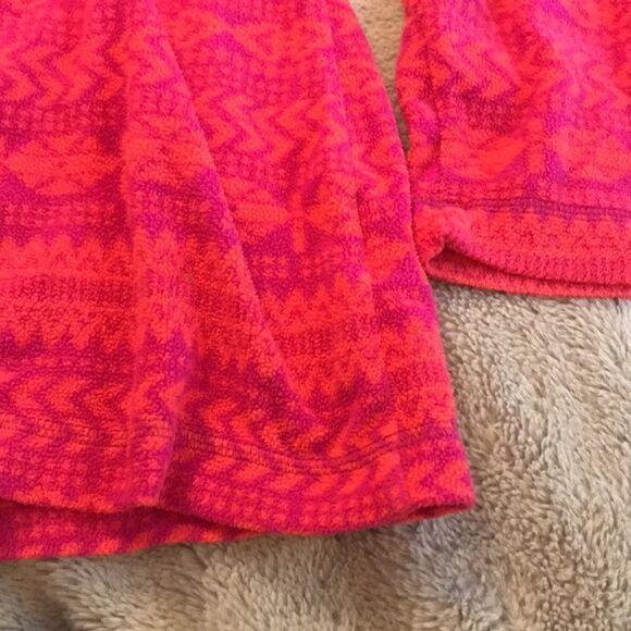 Columbia Pink Fairisle Mock Neck Fleece Pullover - Picture 4 of 11
